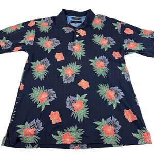 Tommy Hilfiger Golf Polo Shirt - Floral Design - Medium